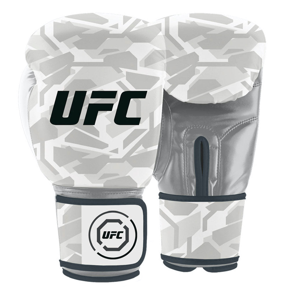 UFC UFC Octagon Camo Boxing Gloves 12oz White — combat training gear available from Gym Machines South Africa