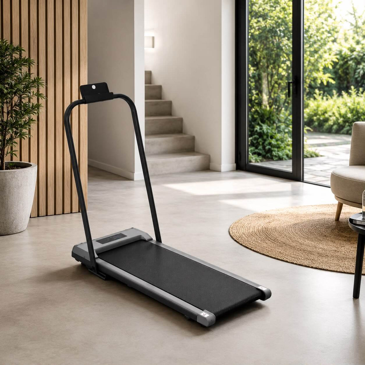 Wp15 Walking Pad + Handrail — close-up of the frame
