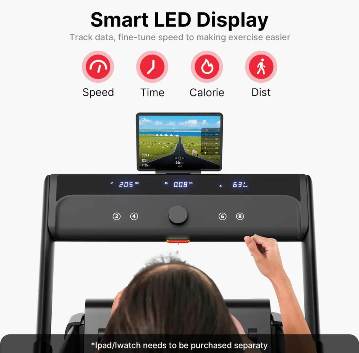 Yesoul T3 Treadmill — detail view