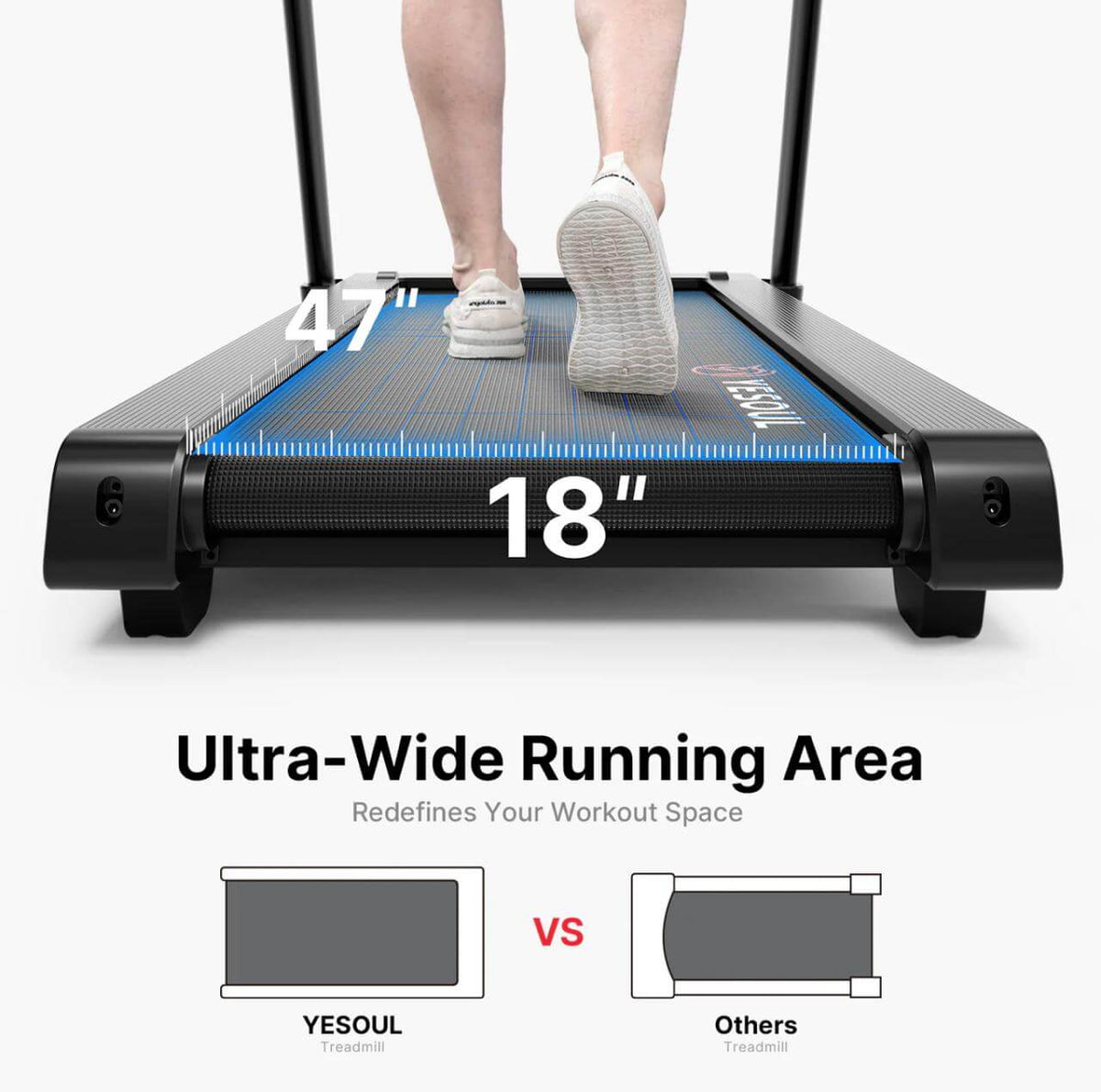 Yesoul T3 Treadmill — in use